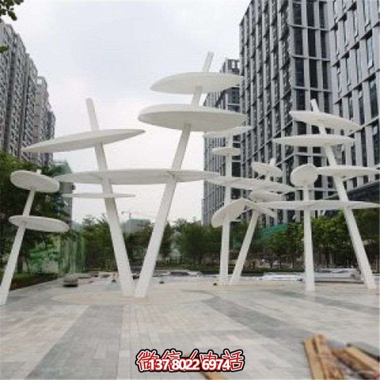 不銹鋼大型樹葉雕塑，為你的戶外景觀創造獨特的創意