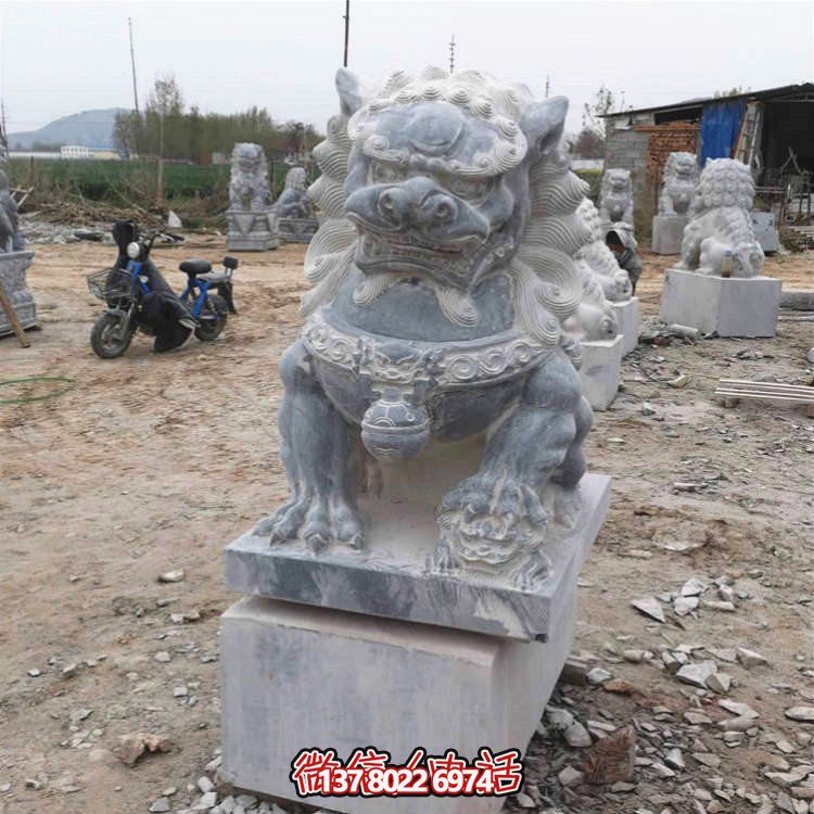 仿古大理石石雕獅子雕塑，為你的園林景觀增添經典風采