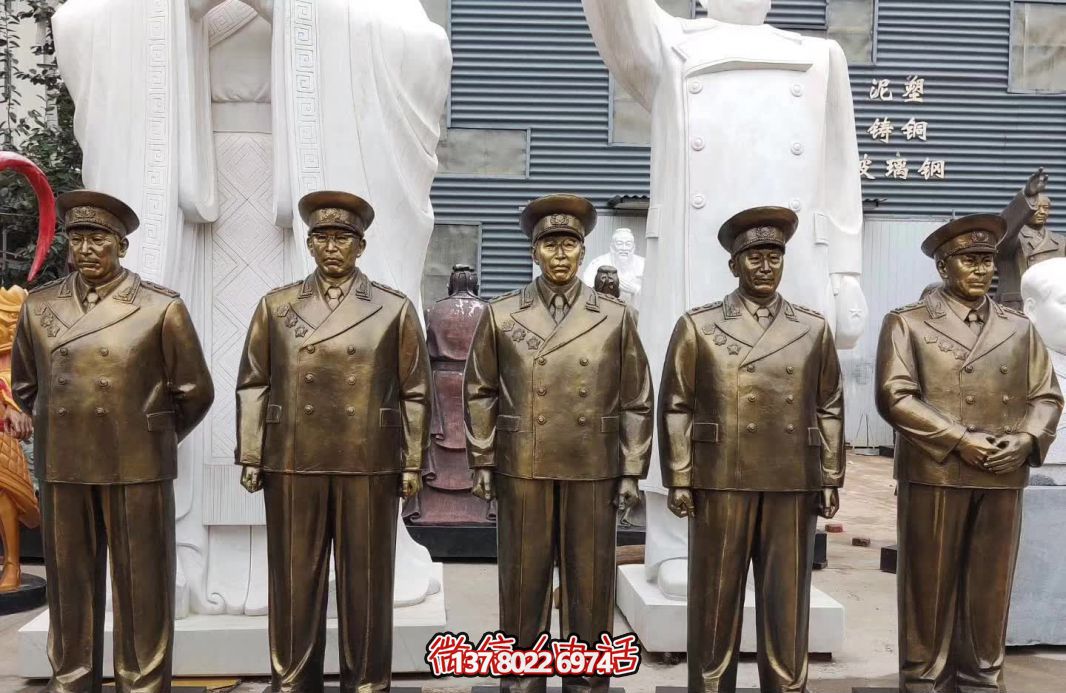 仿銅偉人元帥玻璃鋼雕塑，締造景區(qū)世界十大經(jīng)典