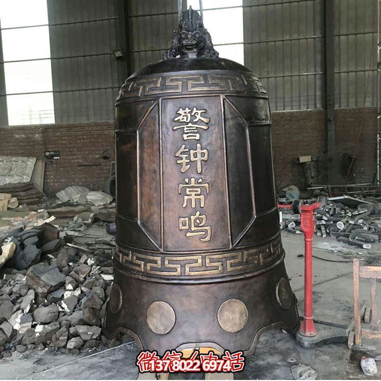 大型仿銅鐘玻璃鋼雕塑，給景區、寺廟、園林帶來更多美好