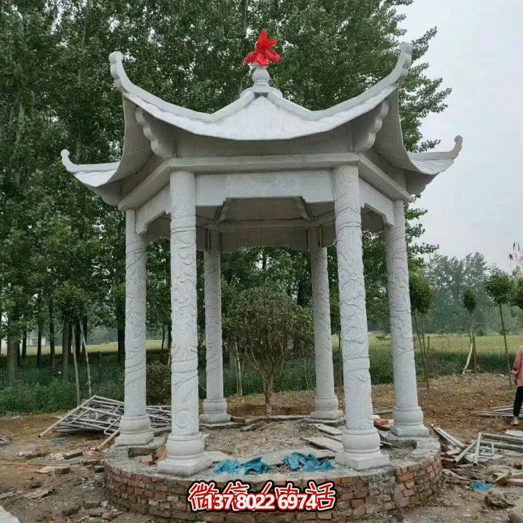 單層石涼亭，讓您擁有完美休閑空間