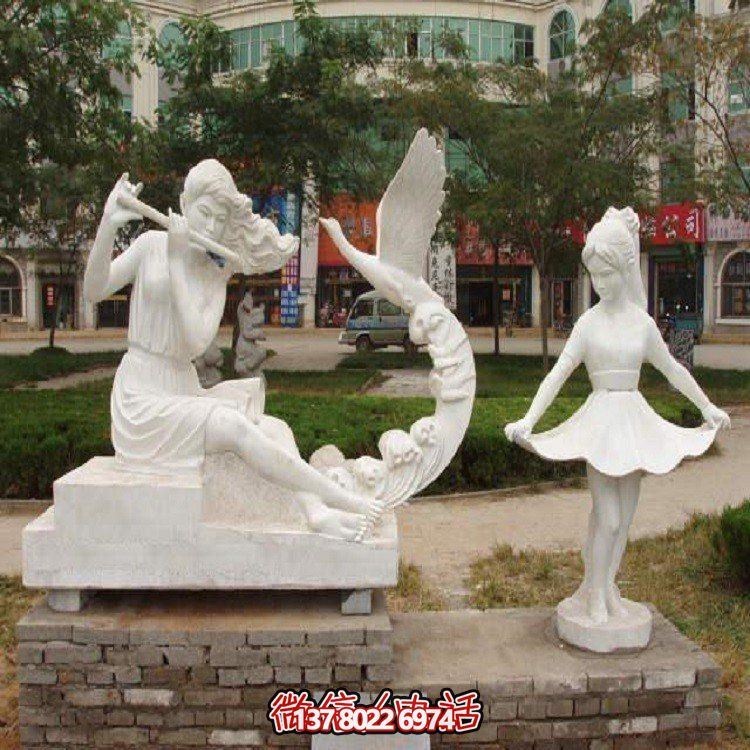 大型石雕人物雕塑，為園林景觀增添靈動之美