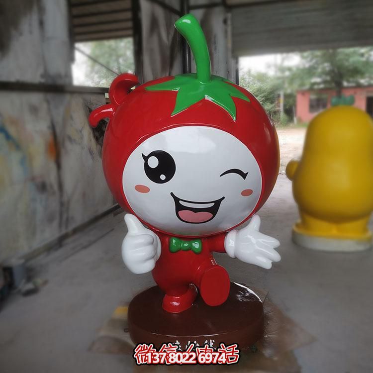 玻璃鋼雕刻卡通公仔擺件，新農村落景觀園林裝飾