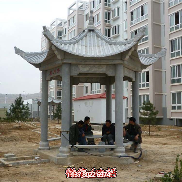 古典風情涼亭，點綴小區(qū)廣場，讓您休閑身心