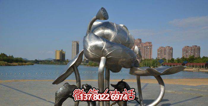 不銹鋼荷花抽象雕塑 不銹鋼荷花抽象雕塑