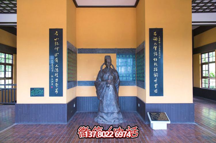 歐陽詢鑄銅雕像，讓歷史文化名人永恒鐫刻