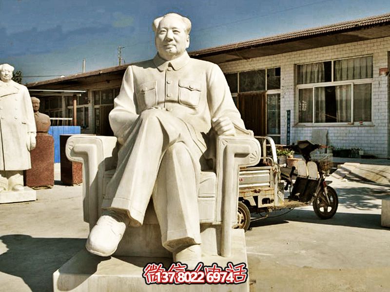漢白玉毛澤東雕塑，見(jiàn)證歷史瞬間
