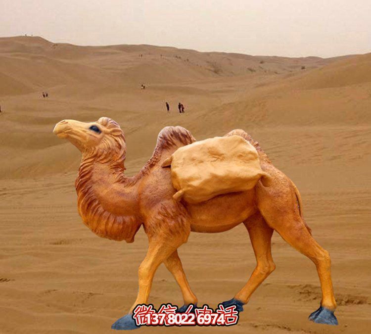 仿真駱駝雕塑，裝點(diǎn)園林廣場