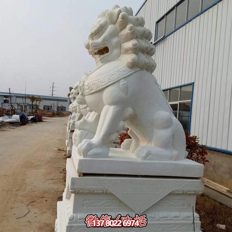 高品質(zhì)石雕麒麟雕塑，點綴企業(yè)公司大門口，增添鎮(zhèn)宅財運