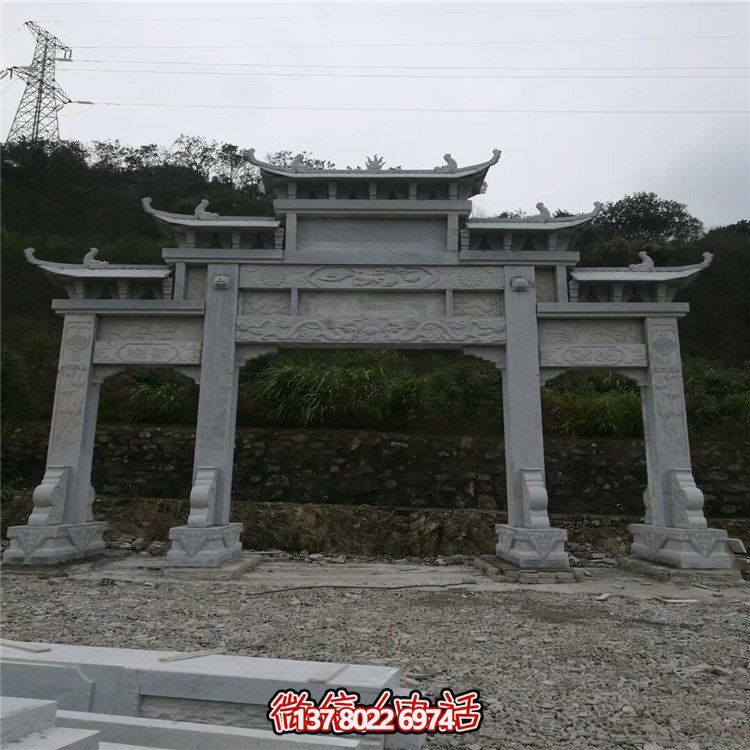 大型石雕牌坊，給你一個美麗的家園