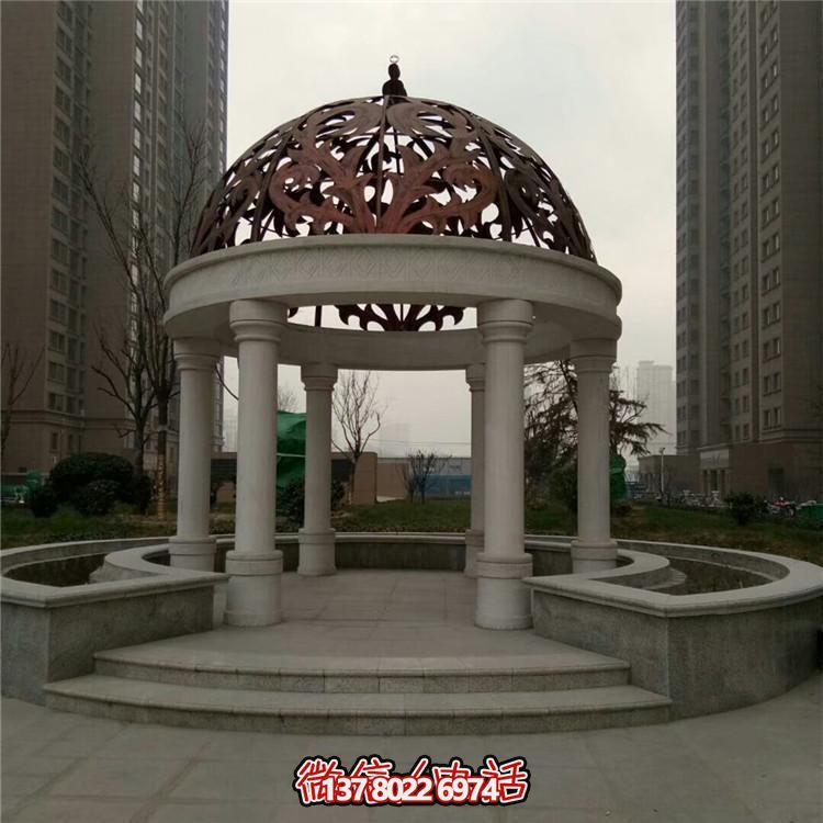 歐式石雕涼亭戶(hù)外公園景觀擺件