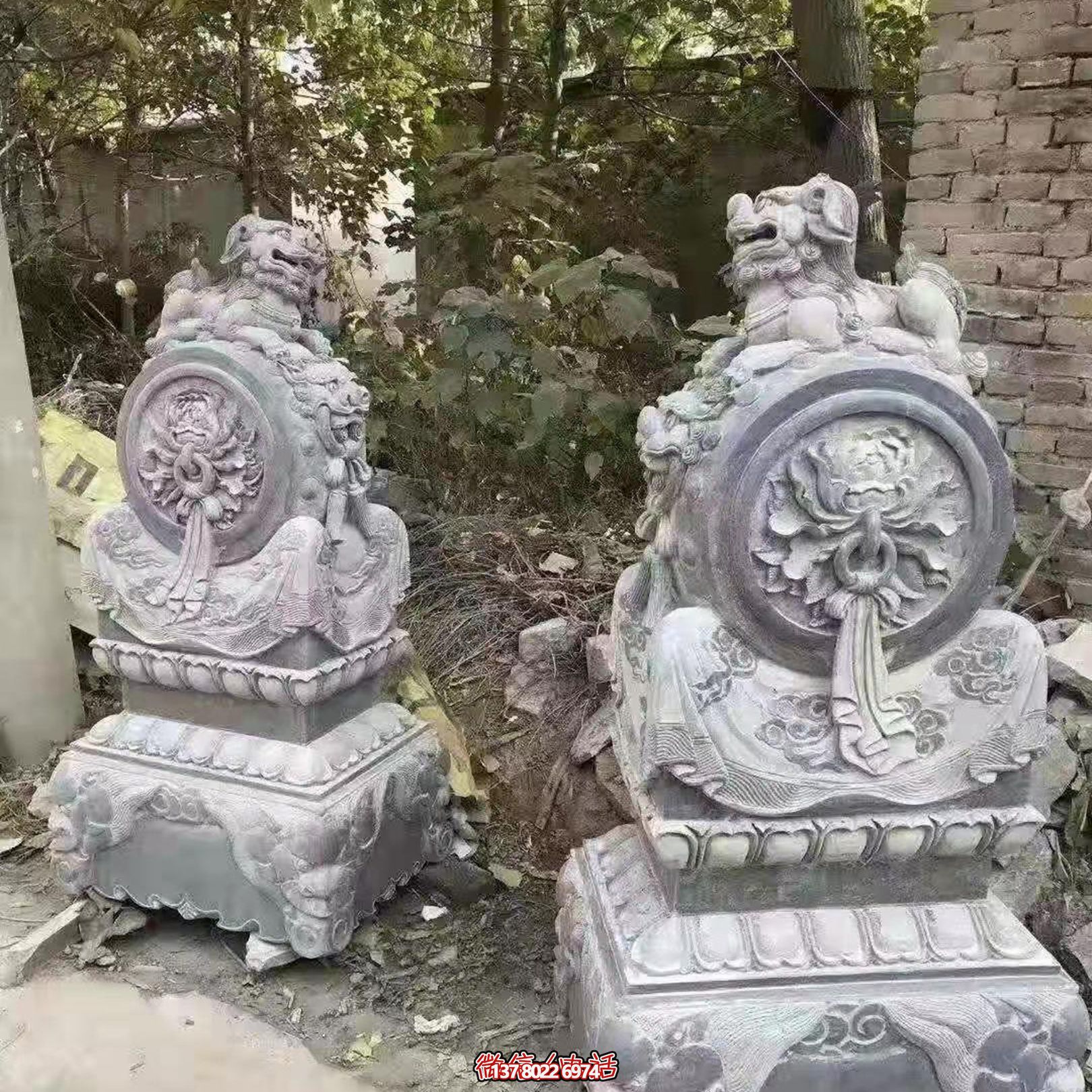 大理石石雕浮雕別墅小區飯店麒麟抱鼓石 大理石石雕浮雕別墅小區飯店麒麟抱鼓石