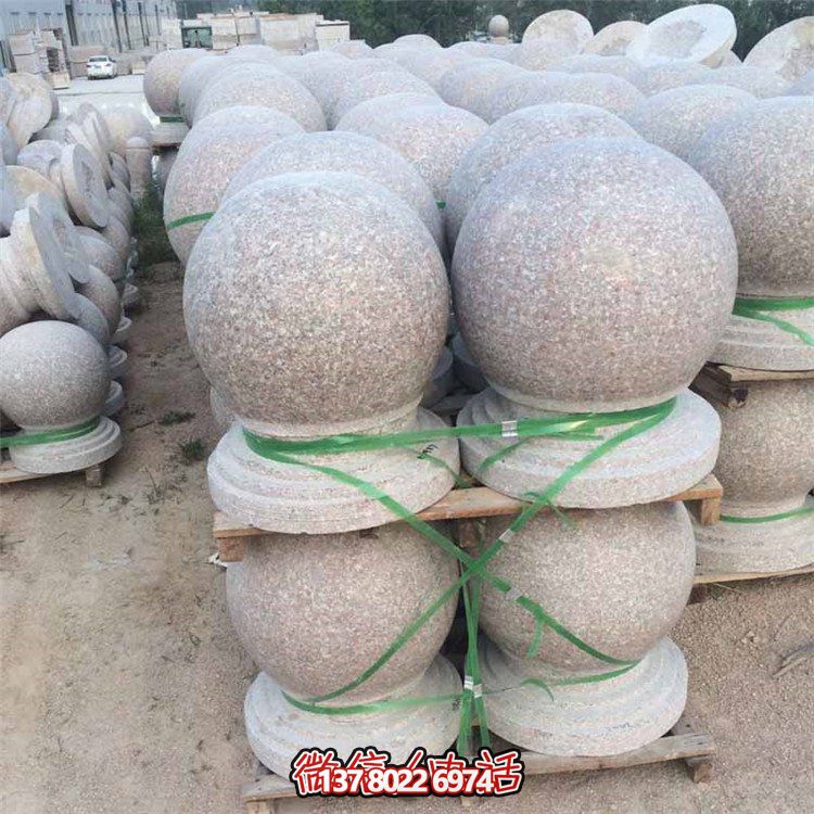 花崗巖石雕戶(hù)外園林車(chē)擋石