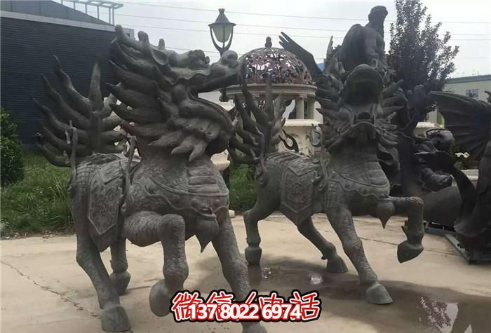 戶(hù)外廣場(chǎng)大型景觀裝飾品鎮(zhèn)宅麒麟雕塑