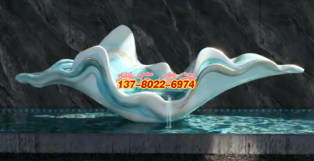 漾：鏡面浪濤里的抽象詩 —— 不銹鋼景觀雕塑的水韻新生