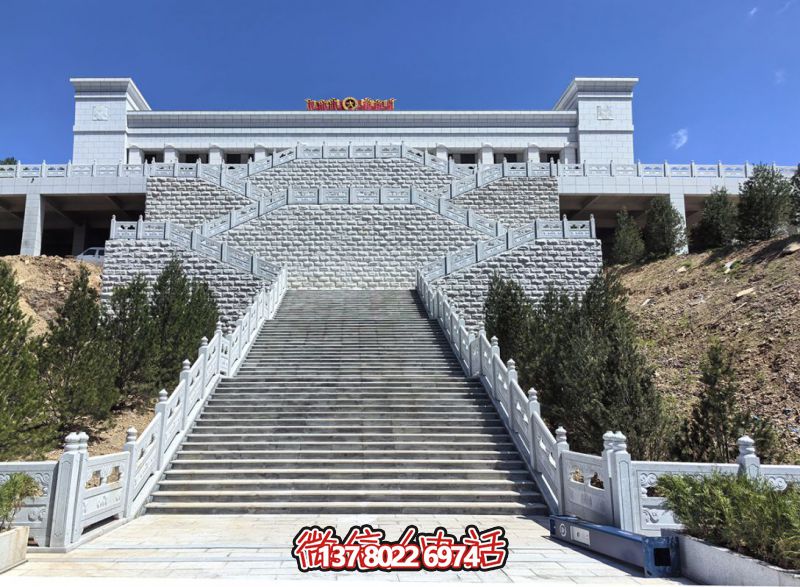 花崗巖露臺(tái)石雕步梯、欄桿欄板